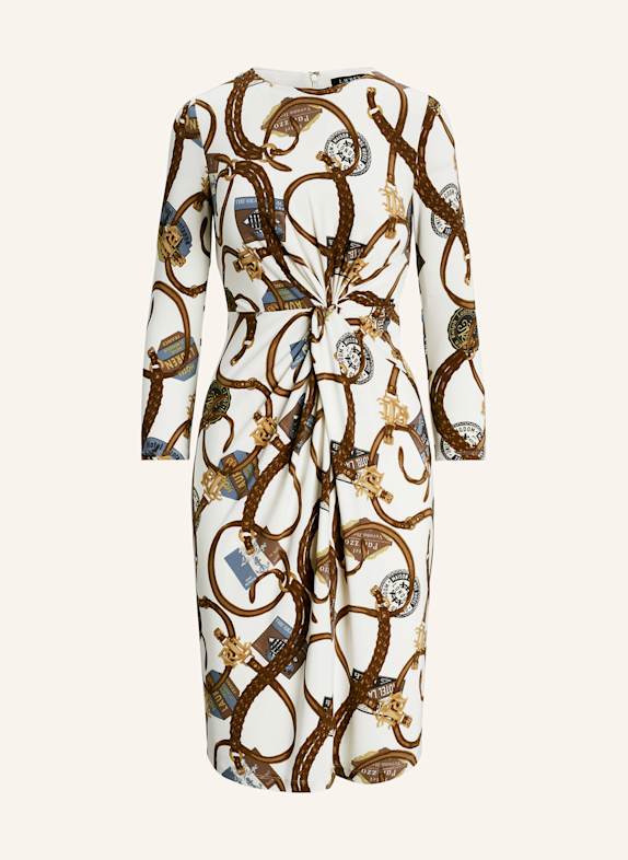 LAUREN RALPH LAUREN Kleid ECRU / BRAUN
