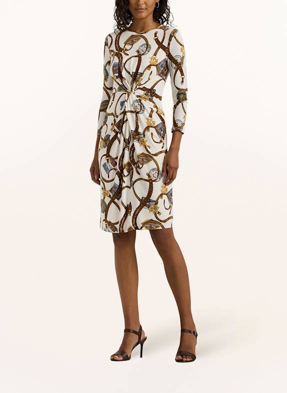 LAUREN RALPH LAUREN Kleid ECRU/ BRAUN