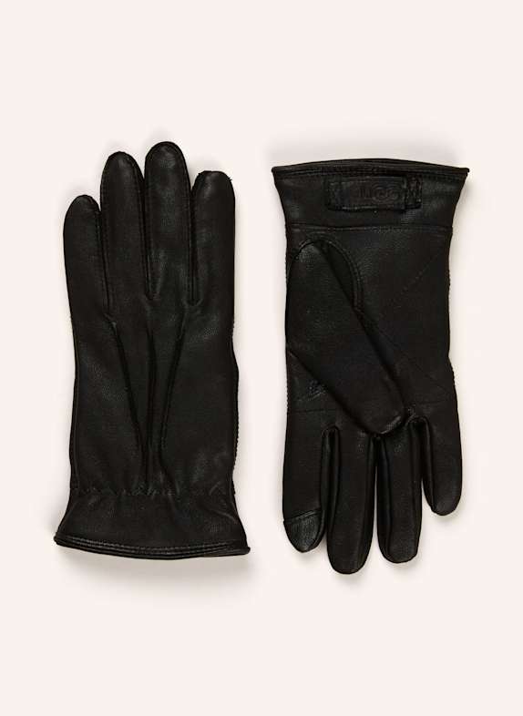 UGG Lederhandschuhe 3 POINT SCHWARZ