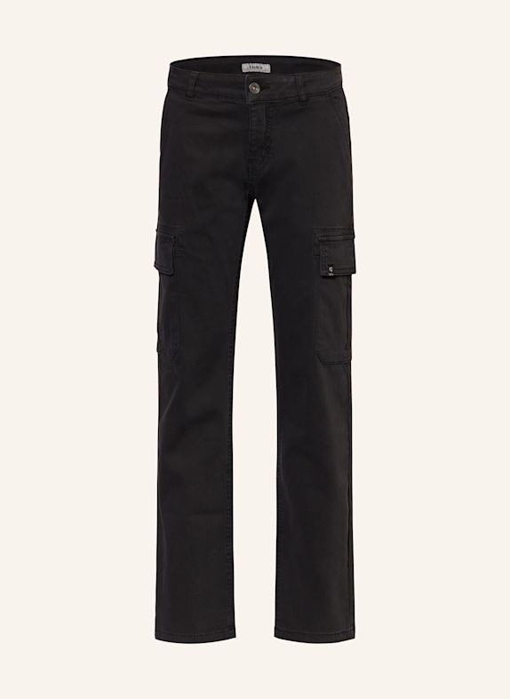 GARCIA Cargohose Relaxed Fit SCHWARZ