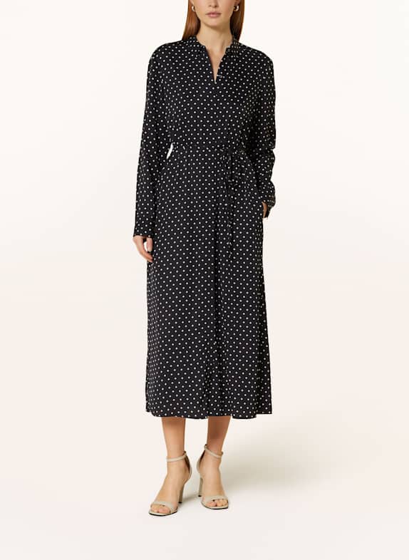 Marc O'Polo Hemdblusenkleid SCHWARZ/ ECRU