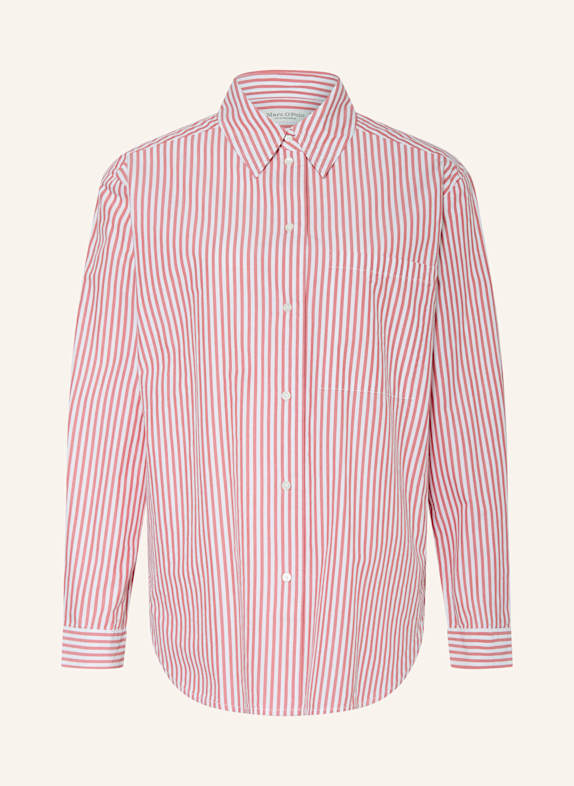 Marc O'Polo Hemdbluse WEISS/ HELLROT