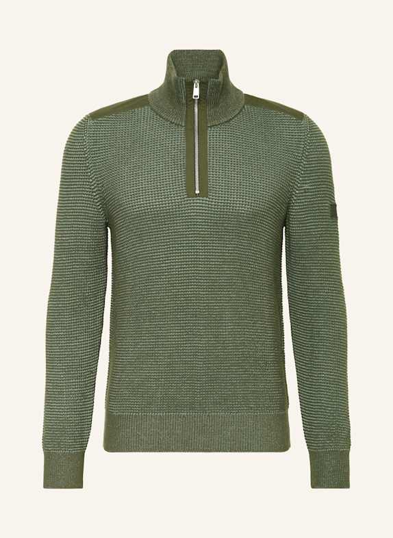 Marc O'Polo Troyer im Materialmix KHAKI