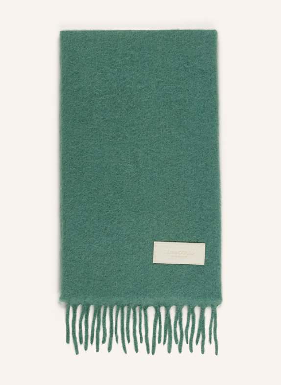 Marc O'Polo Szal z alpaki ZIELONY
