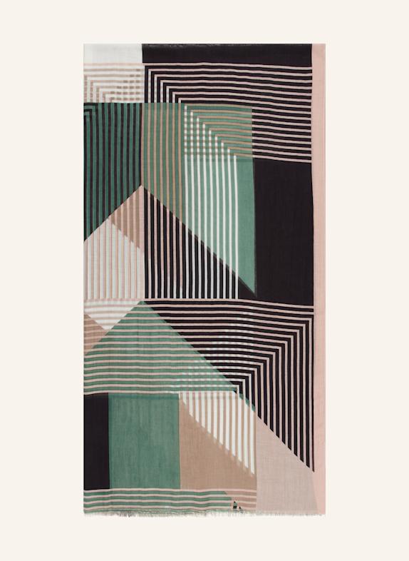 Marc O'Polo Tuch GRÜN/ SCHWARZ/ ROSÉ