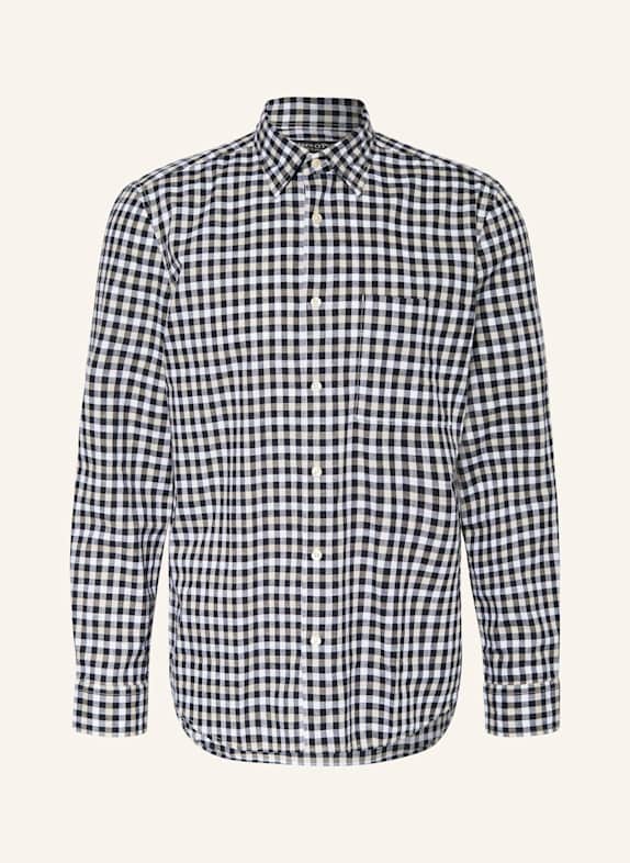 Marc O'Polo Hemd Regular Fit WEISS/ DUNKELBLAU/ CREME