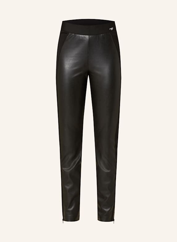 CAMBIO Leggings RACE in Lederoptik SCHWARZ