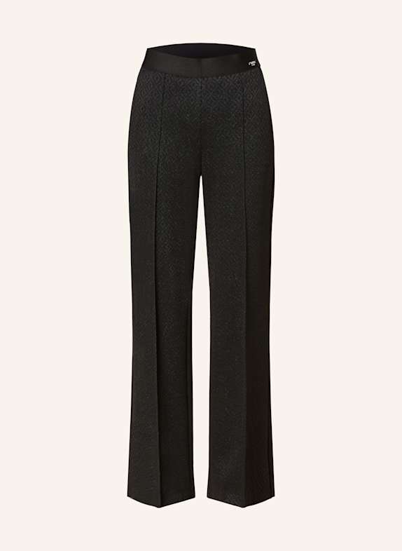 CAMBIO Marlenehose AVA mit Glanzgarn SCHWARZ