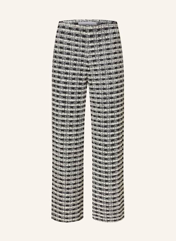 RAFFAELLO ROSSI Bouclé-Hose ELAINE mit Glitzergarn SCHWARZ/ WEISS