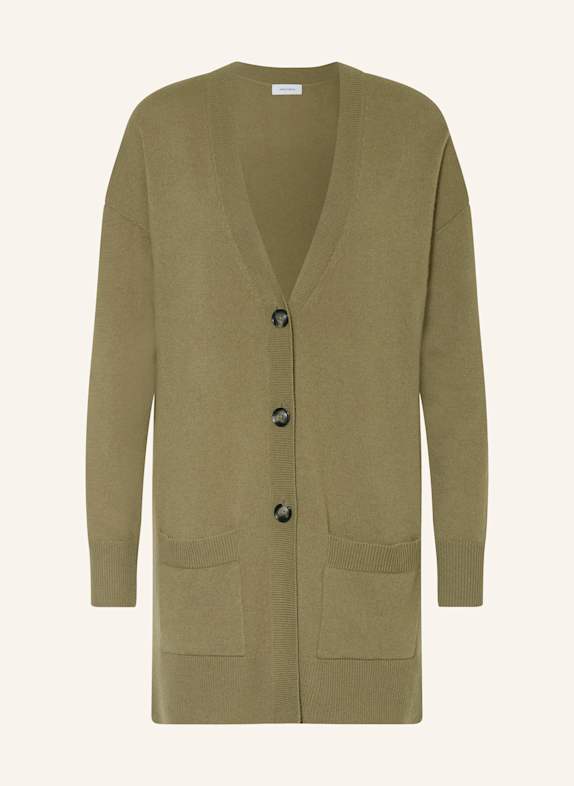 darling harbour Cashmere-Strickjacke OLIVE