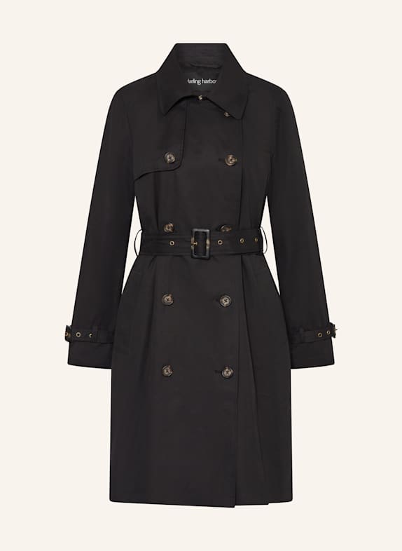 darling harbour Trenchcoat SCHWARZ