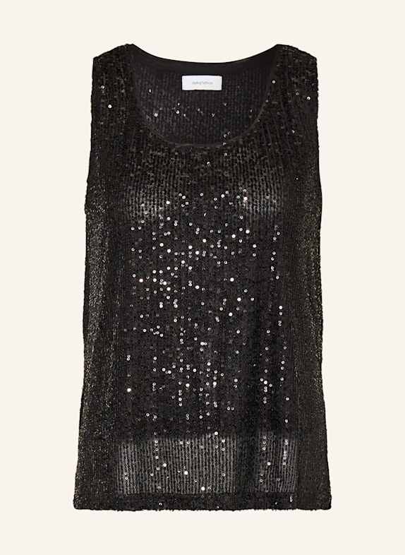 darling harbour Top with sequins BLACK