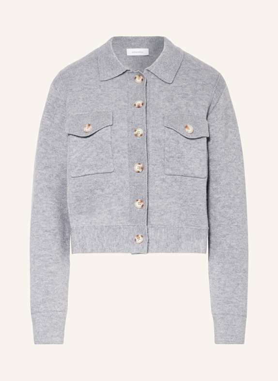 darling harbour Strickjacke mit Cashmere SILBERGRAU MELANGE