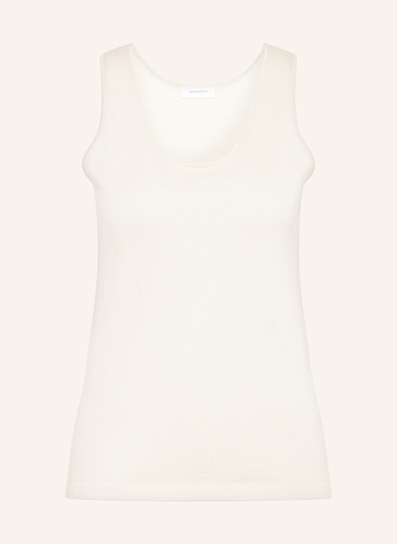 darling harbour Stricktop mit Glitzergarn CREME