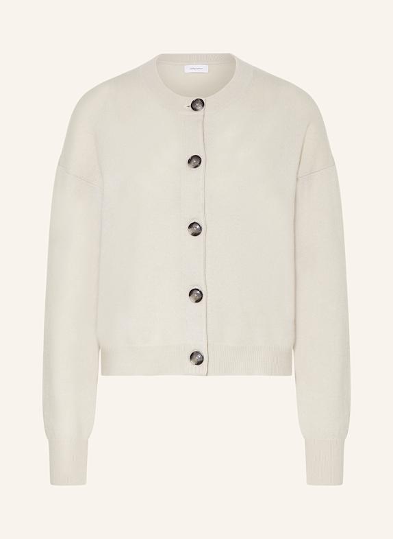 darling harbour Cashmere-Strickjacke ECRU