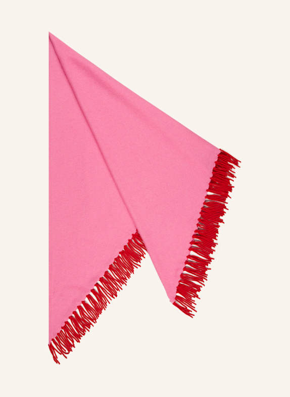 darling harbour Dreieckstuch mit Cashmere PINK/ ROT