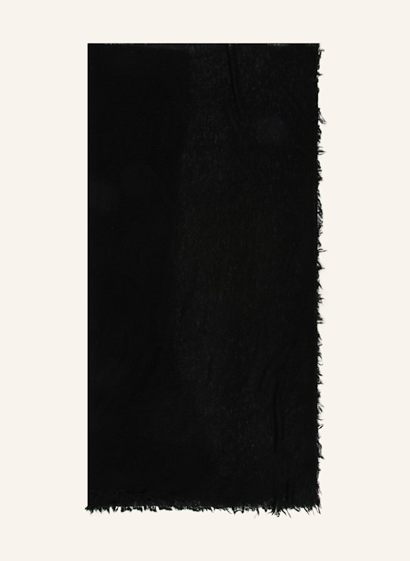 darling harbour Schal mit Cashmere SCHWARZ