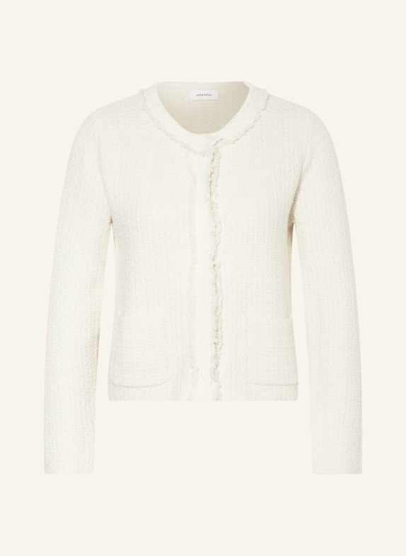 darling harbour Bouclé-Jacke mit Leinen ECRU