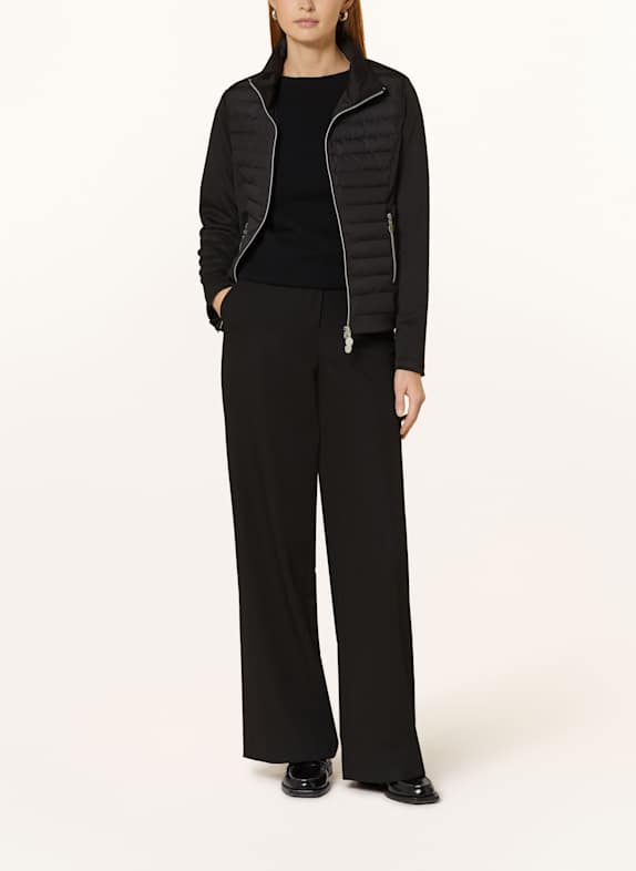 darling harbour Steppjacke im Materialmix SCHWARZ