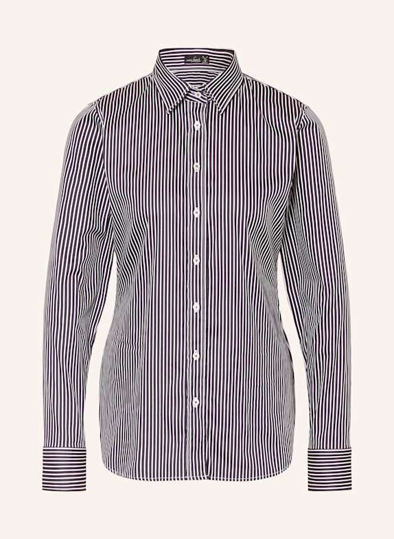 van Laack Blouse shirt VL-NEELES-NOS in silk BLACK/ WHITE