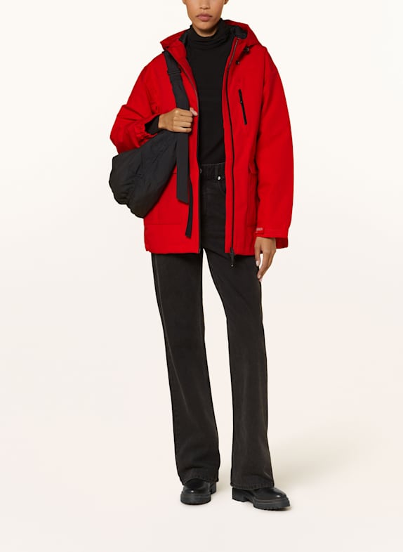 ILSE JACOBSEN Daunen-Regenjacke TECHRAIN01 ROT
