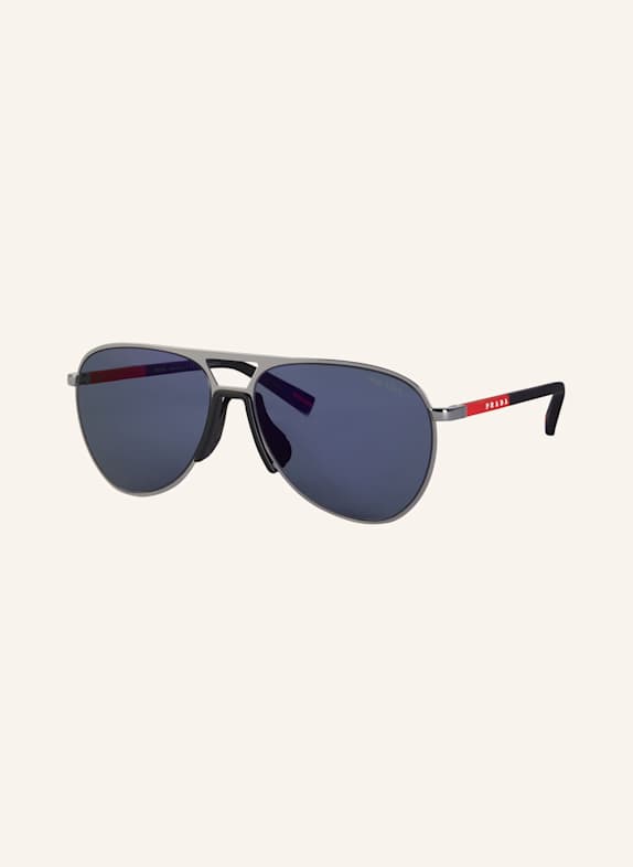 PRADA LINEA ROSSA Sonnenbrille PS 53ZS 5AV10J - GRAU/ BLAU VERSPIEGELT