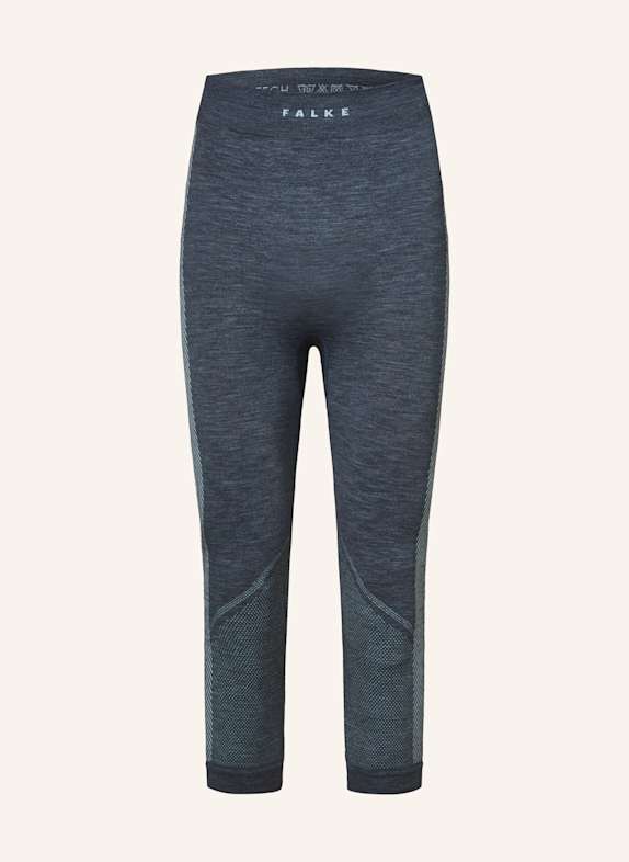 FALKE WARM functional underwear trousers with cropped leg length DARK BLUE