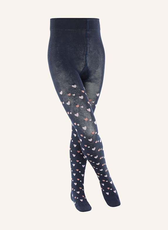 FALKE Socken CUTE HEARTS 6116 SPACE BLUE
