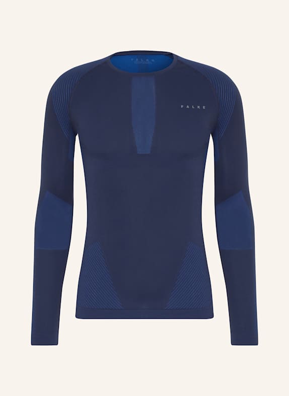 FALKE Funktionswäsche-Shirt WARM BLAU / DUNKELBLAU