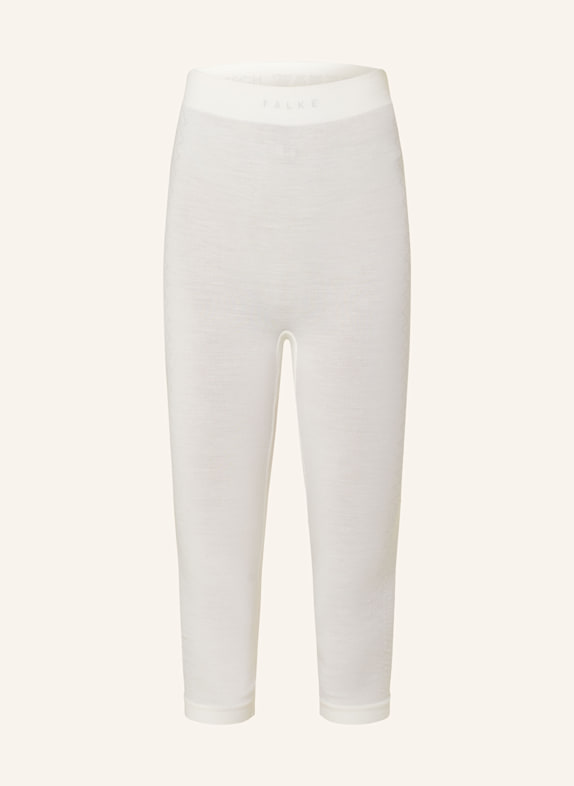 FALKE Functional underwear trousers WOOL-TECH with cropped legs CREAM