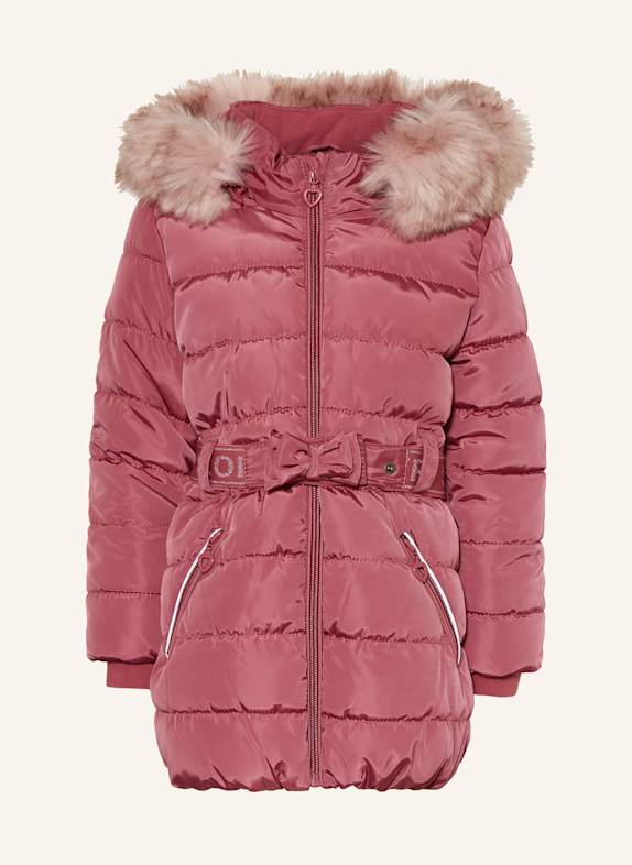 s.Oliver RED Quilted jacket with detachable hood FUCHSIA