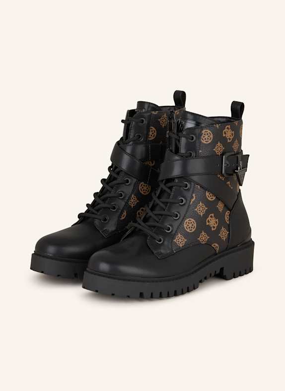 GUESS Schnürboots OLSY SCHWARZ