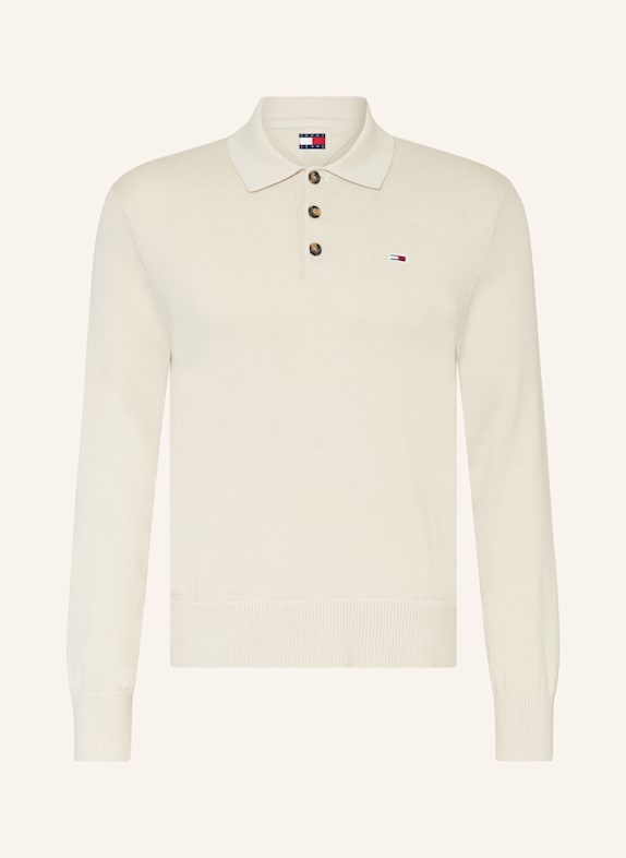 TOMMY JEANS Strick-Poloshirt CREME