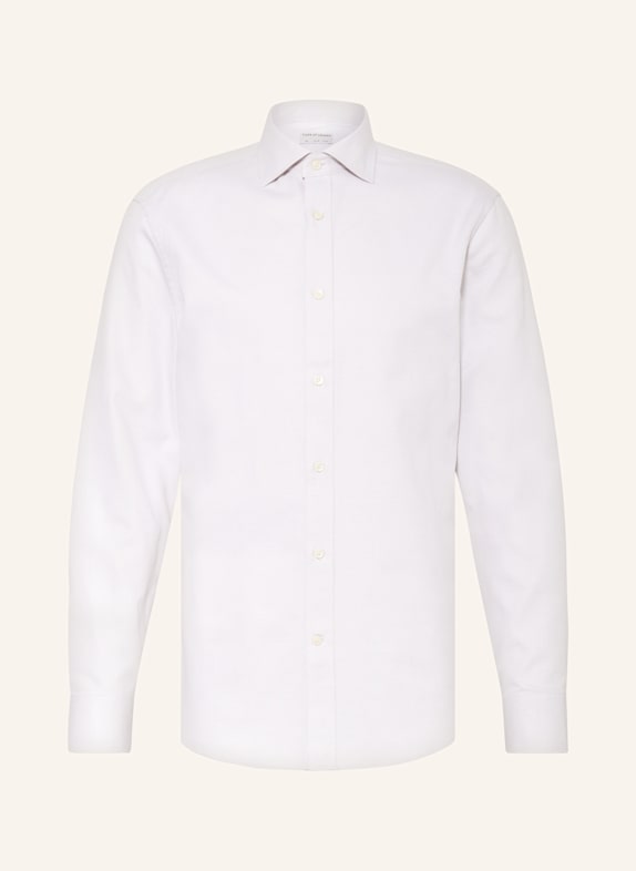 TIGER OF SWEDEN Hemd ADLEY C Slim Fit WEISS/ TAUPE
