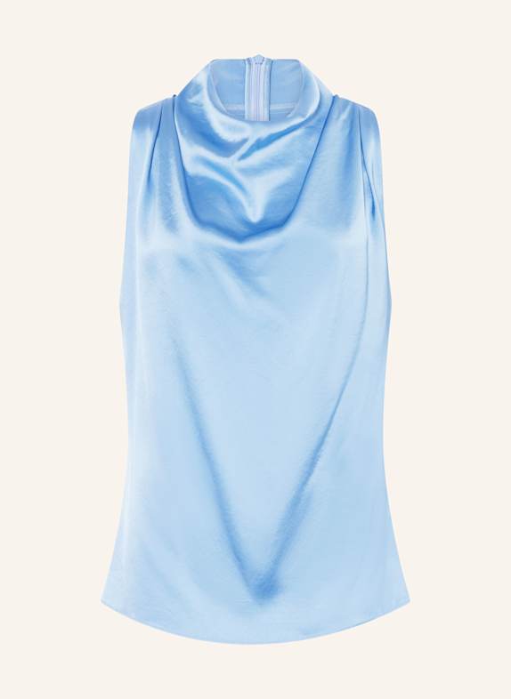TIGER OF SWEDEN Blusentop ODISIA aus Satin HELLBLAU