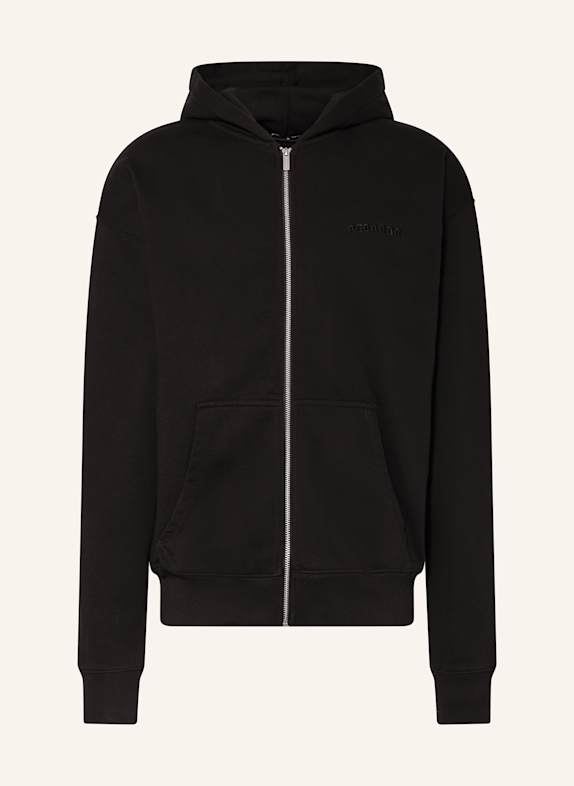 PEGADOR Oversized-Sweatjacke BUFORD 002 washed black