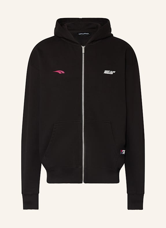 PEGADOR Oversized-Sweatjacke CLAYTON SCHWARZ