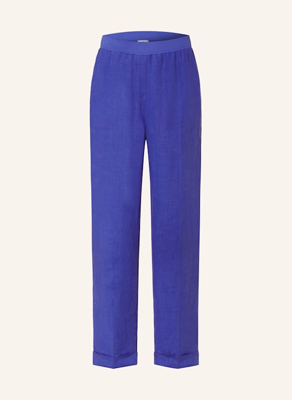 RIANI Linen trousers BLUE