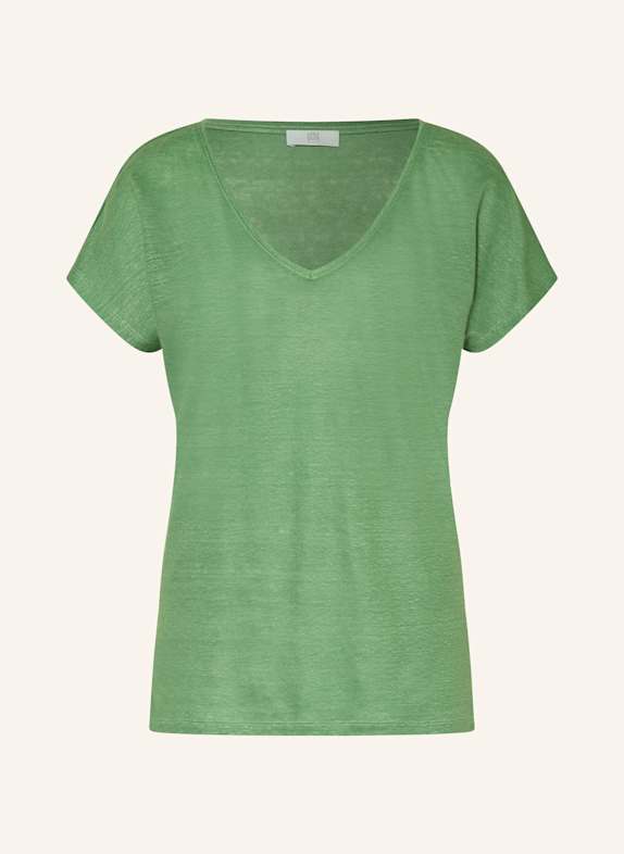 RIANI T-Shirt aus Leinen GRÜN