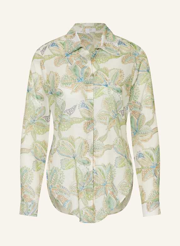 RIANI Shirt blouse LIGHT GREEN/ BLUE/ LIGHT BROWN