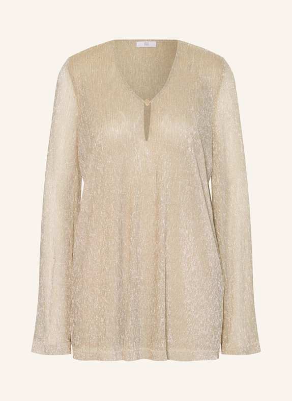 RIANI Shirt blouse with glitter thread BEIGE