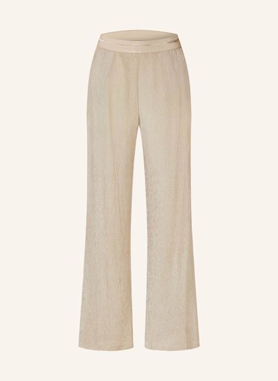 RIANI Marlenehose mit Glitzergarn BEIGE