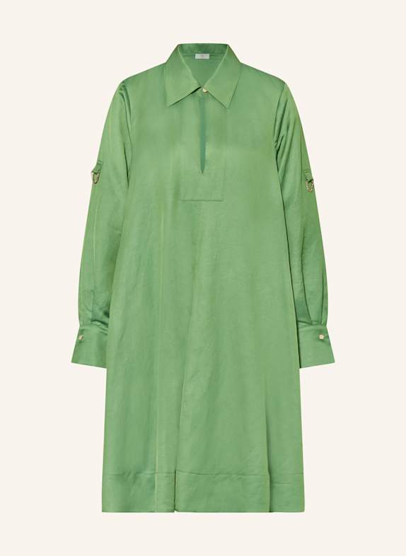 RIANI Kleid mit Leinen GRÜN