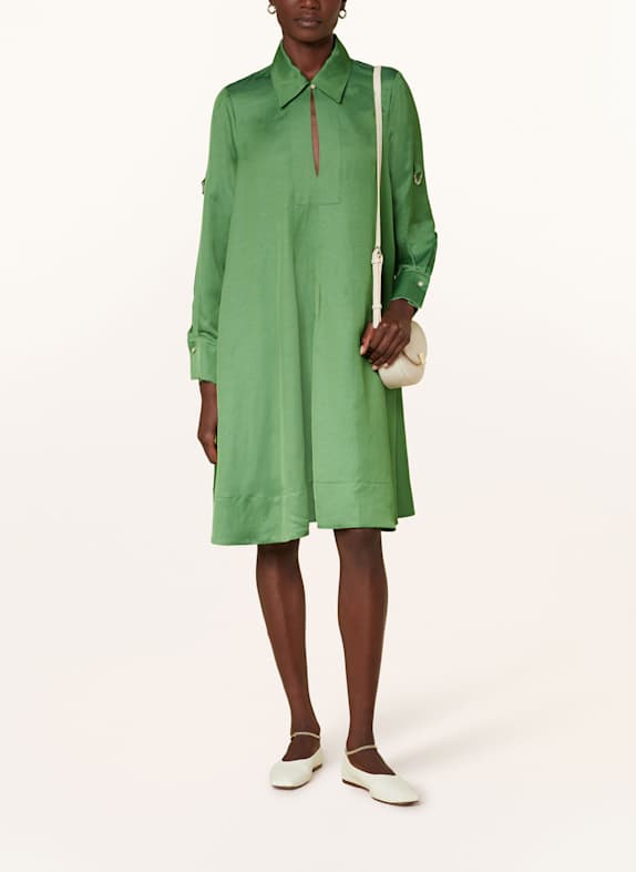 RIANI Kleid mit Leinen GRÜN