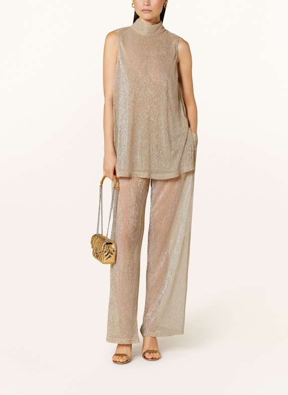 RIANI Blouse met glittergaren BEIGE