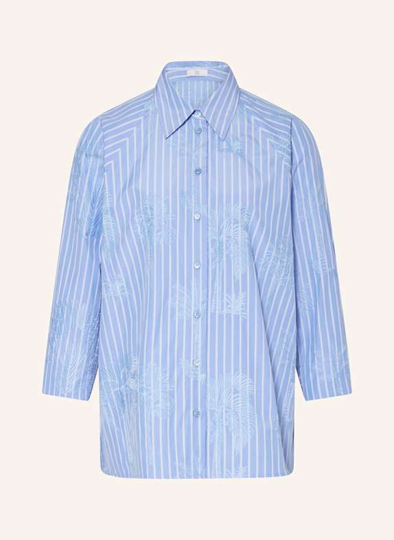 RIANI Shirt blouse with 3/4 sleeves LIGHT BLUE/ WHITE