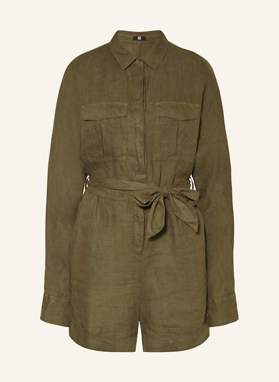 RIANI Linen jumpsuit OLIVE