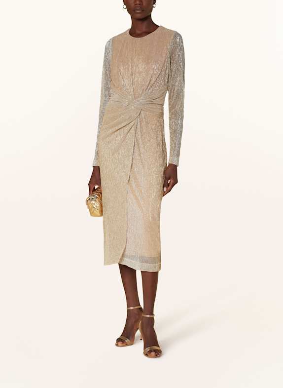 RIANI Cocktailkleid mit Glitzergarn GOLD