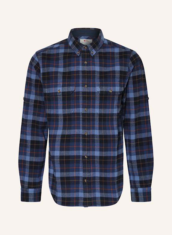FJÄLLRÄVEN Koszula flanelowa SINGI regular fit GRANATOWY/ NIEBIESKI/ POMARAŃCZOWY