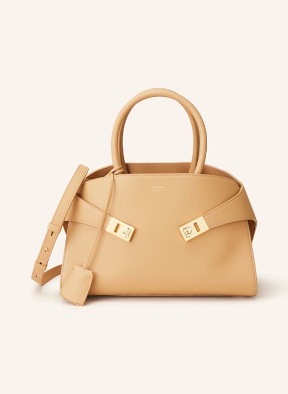 FERRAGAMO Handtasche HUG SMALL CAMEL